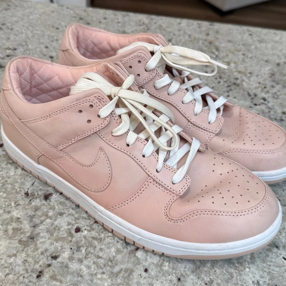 NikeLab Dunk Lux Low Sneakers in Arctic Orange Pink Lace Up Sneakers Mens 10.5